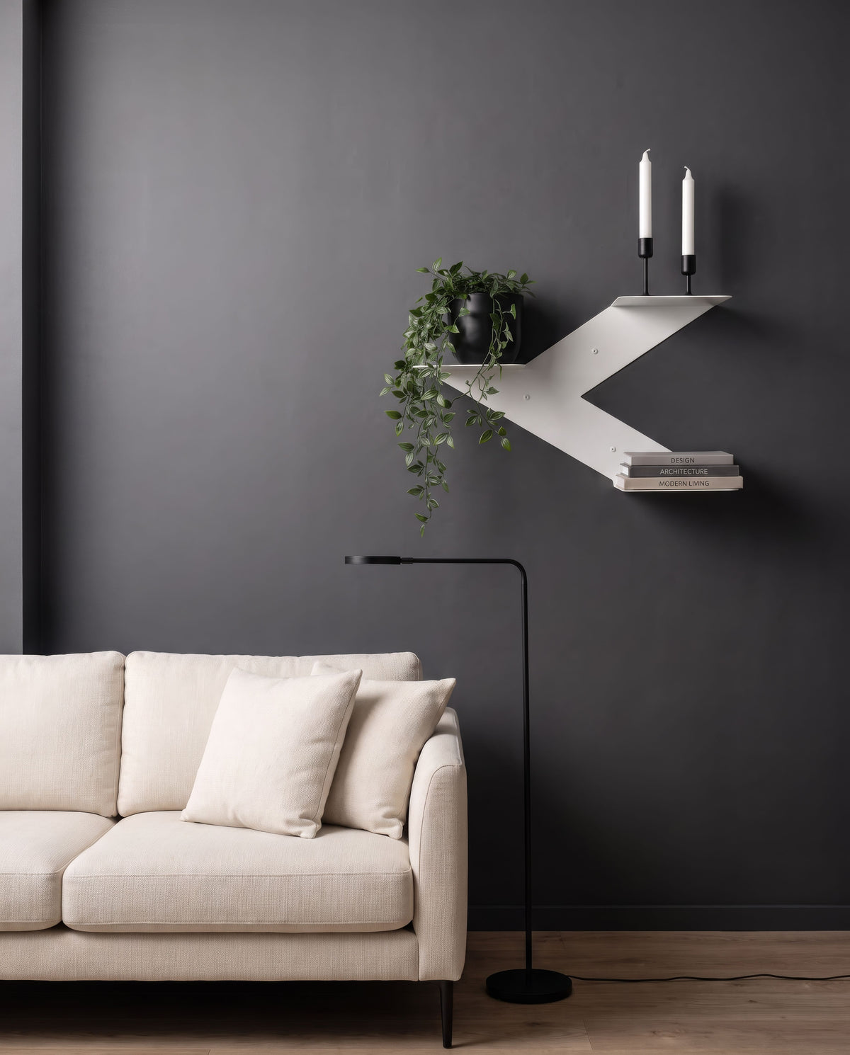Geometric Floating Wall Shelf