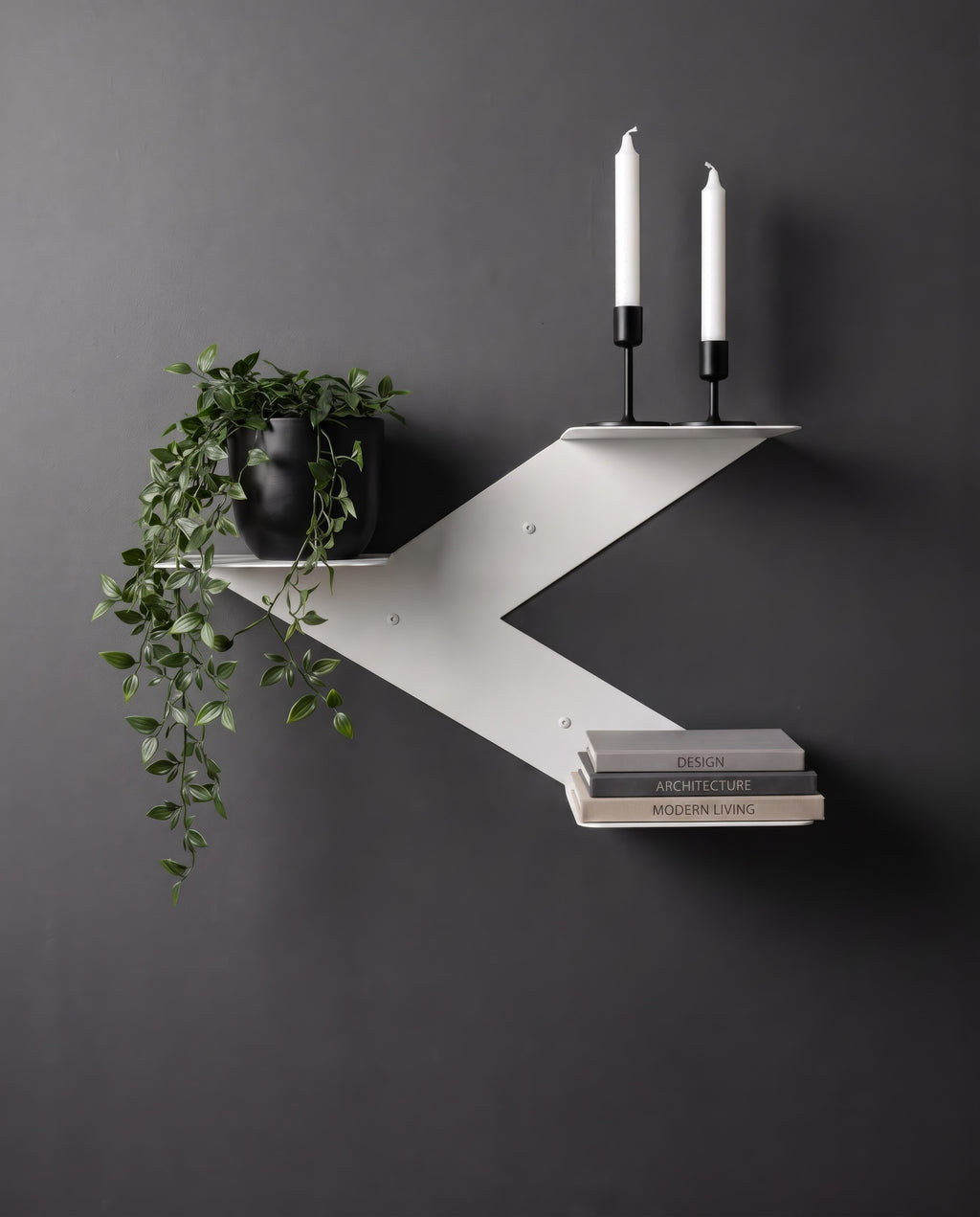 Geometric Floating Wall Shelf