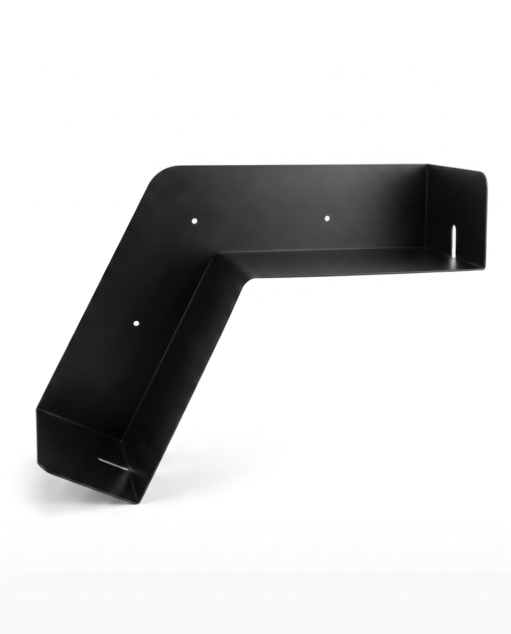 Geometric Black Floating Wall Shelf