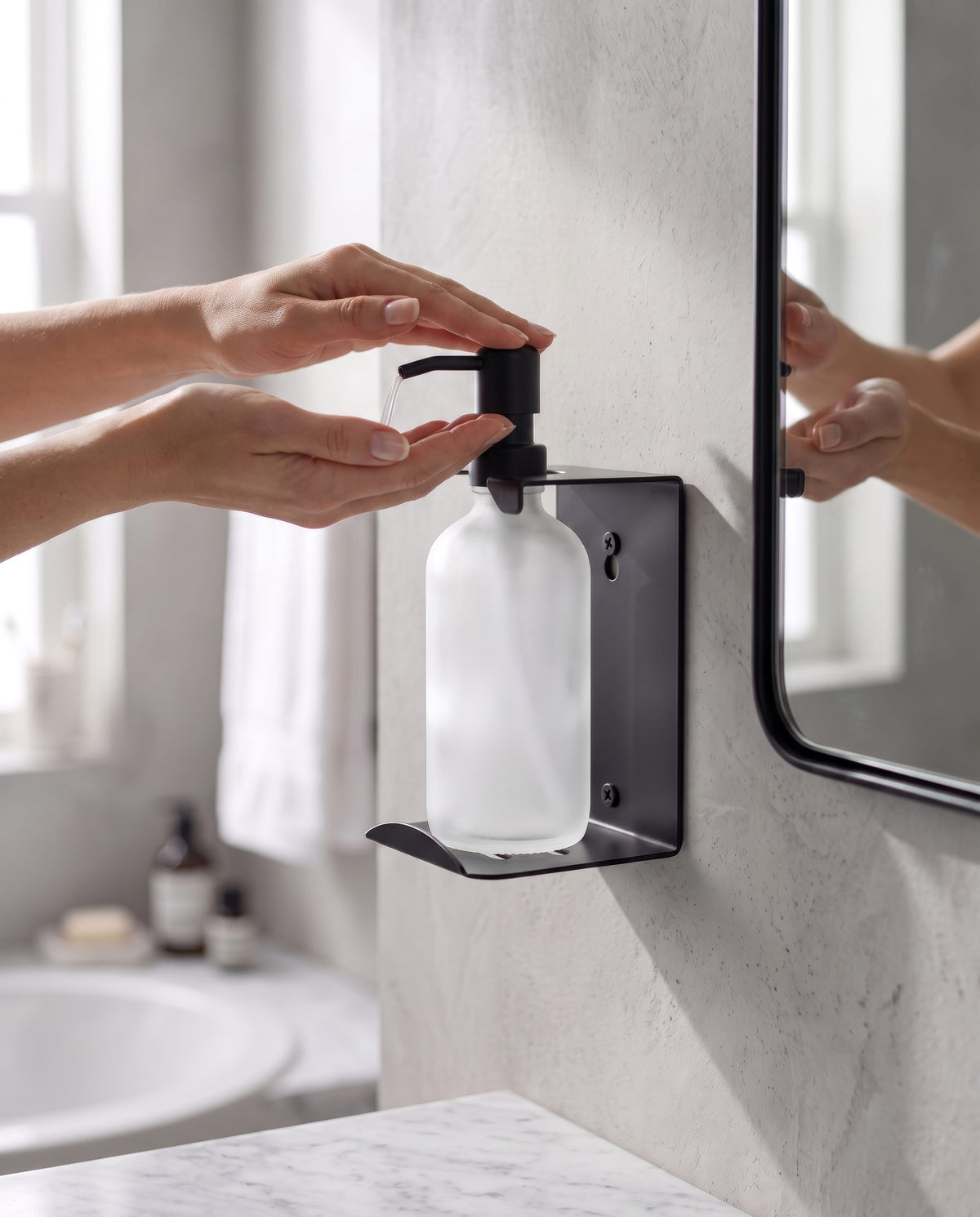Wall Mounted Soap Dispenser Holder