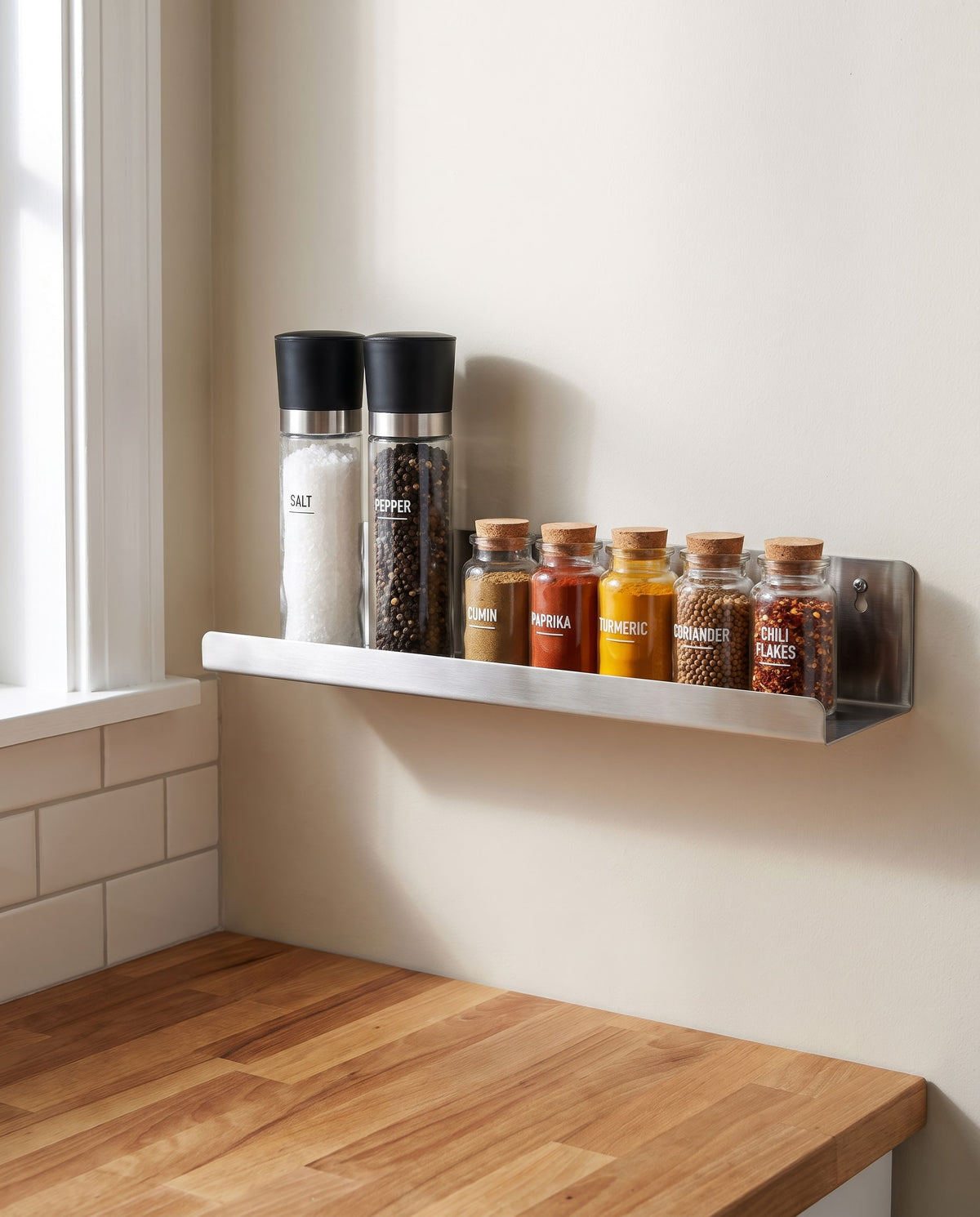 Wall Mounted Spice Rack