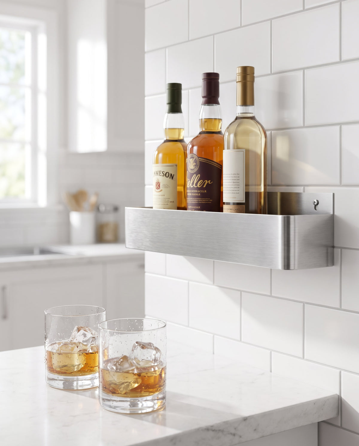 Wall Mounted Kitchen Storage Shelf